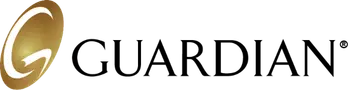 a gold circle with a white letter g on it